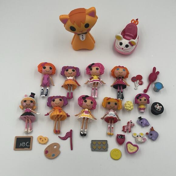 Lalaloopsy Mini 3" Dolls Pets Accessories Bundle Lot - Picture 1 of 2
